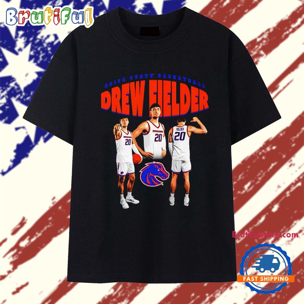 Drew Fielder Boise State Broncos Player Collage T Shirt