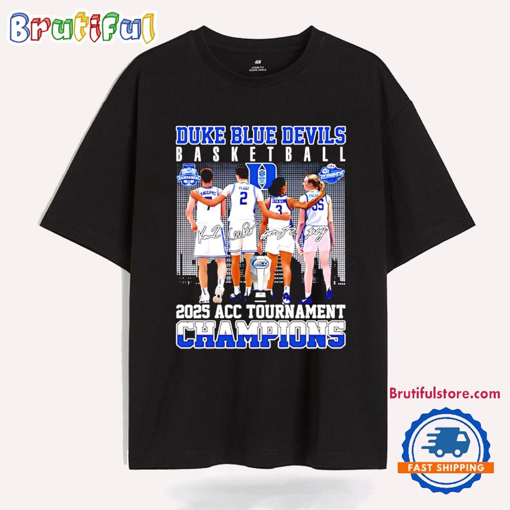 Duke Blue Devils Basketball 2025 Acc Tournament Champions T Shirt