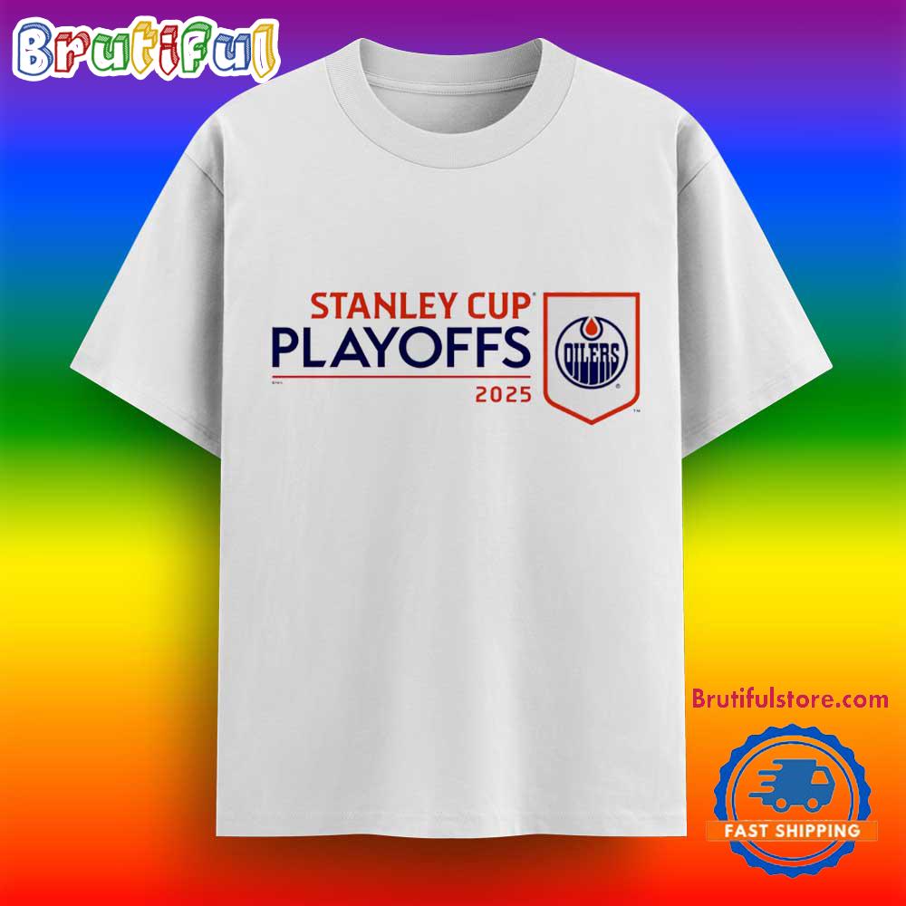 Edmonton Oilers 2025 Stanley Cup Playoffs Logo T Shirt