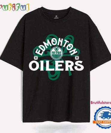 Edmonton Oilers St Pattys Day Shamrock Design T Shirt