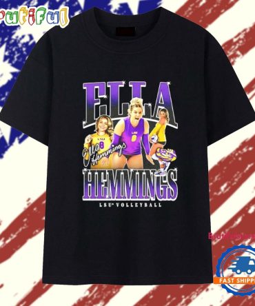 Ella Hemmings Lsu Tigers Volleyball Signature Graphic T Shirt