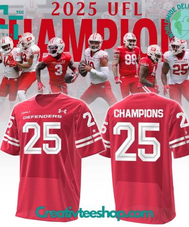 Dc Defenders 2025 United Football League Special Red Jersey