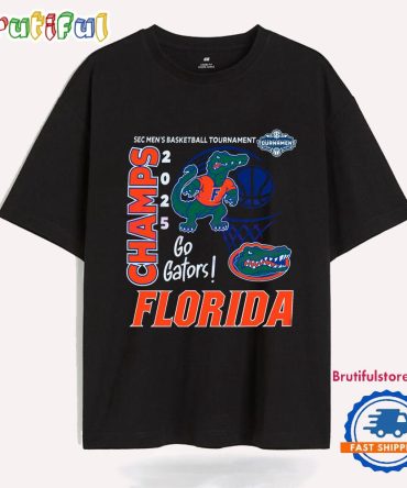 Florida Gators 2025 Sec Mens Basketball Champs Go Gators T Shirt