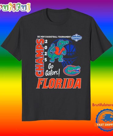 Florida Gators 2025 Sec Mens Basketball Champs Go Gators T Shirt