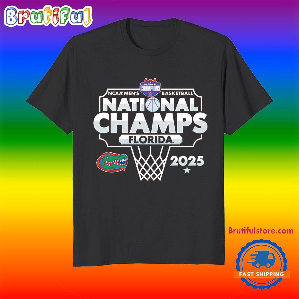 Florida Gators ’25 Ncaa Men’S Basketball National Champions Bracket T Shirt