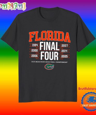 Florida Gators All Time Final Fours Ncaa Men Basketball T Shirt
