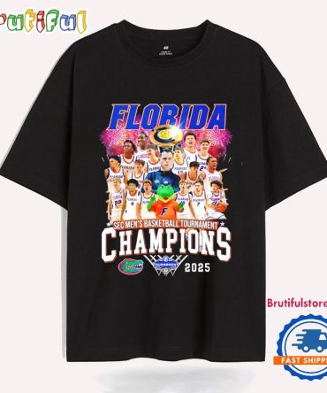 Florida Gators Sec Men’S Basketball Tournament Champions 2025 All Team T Shirt