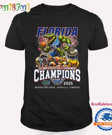 Florida Gators Sec Men'S Basketball Tournament Champions 2025 New T Shirt