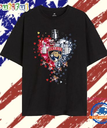 Florida Panthers 2025 Stanley Final Heart Diamond T Shirt