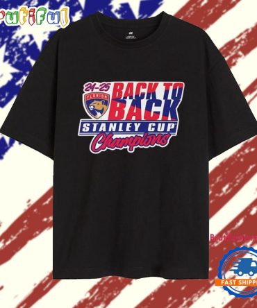 Florida Panthers 24-25 Back To Back Stanley Cup Champions T Shirt