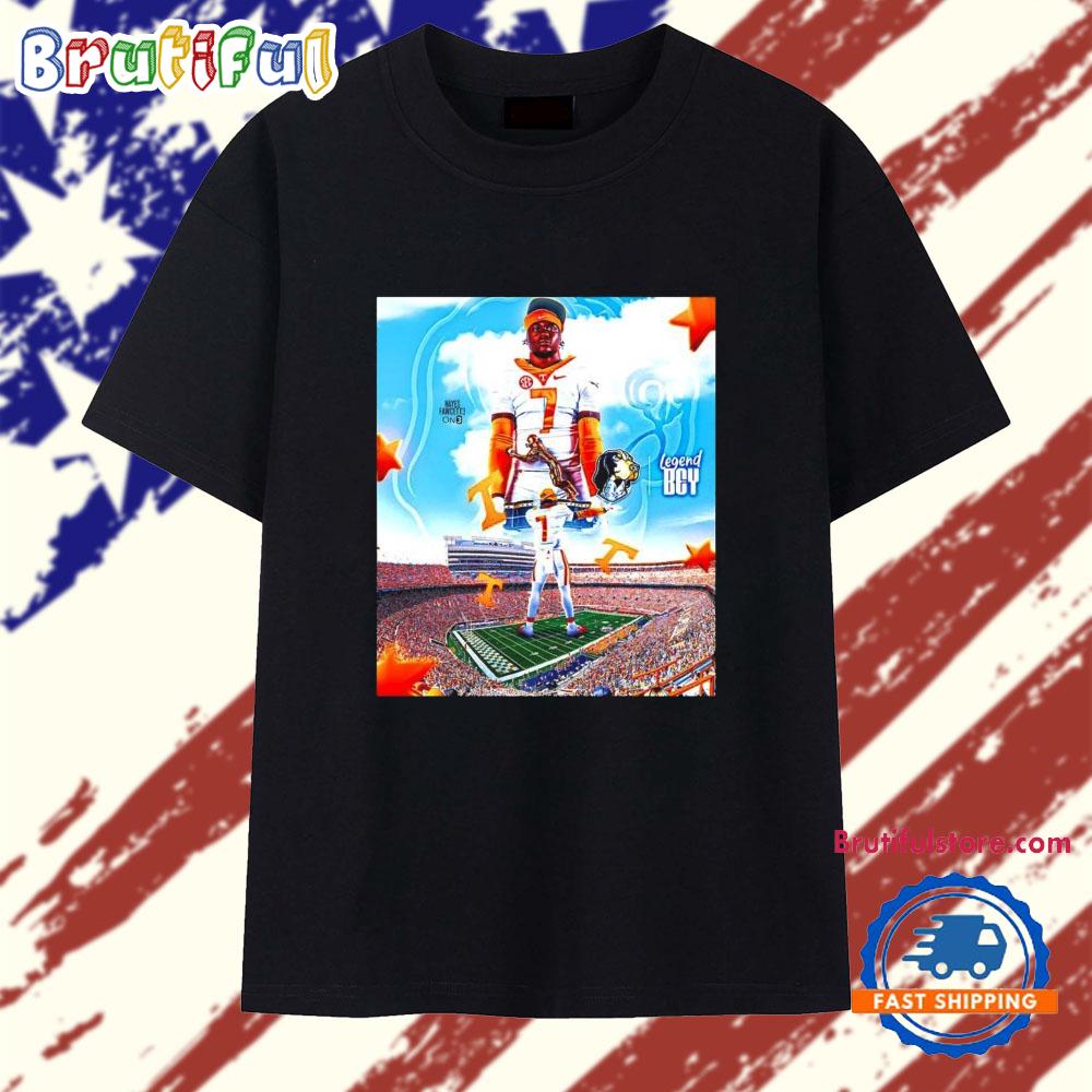 Four-Star Ath Legend Bey Josh Heupel Tennessee Football T Shirt