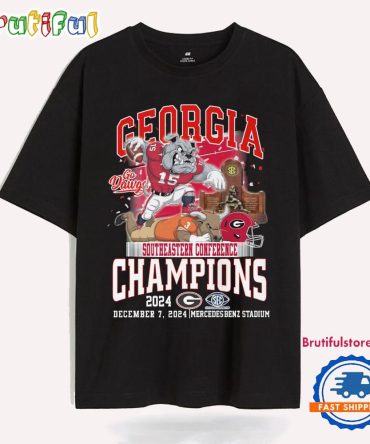 Georgia Go Dawgs Big Ten Conference Champions 2024 Team Graphics T Shirt