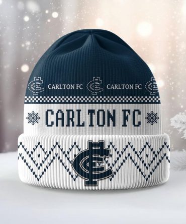 Carlton Football Club Dmbc0669 Knitted Hat