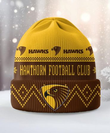Hawthorn Football Club Dmbc0676 Knitted Hat