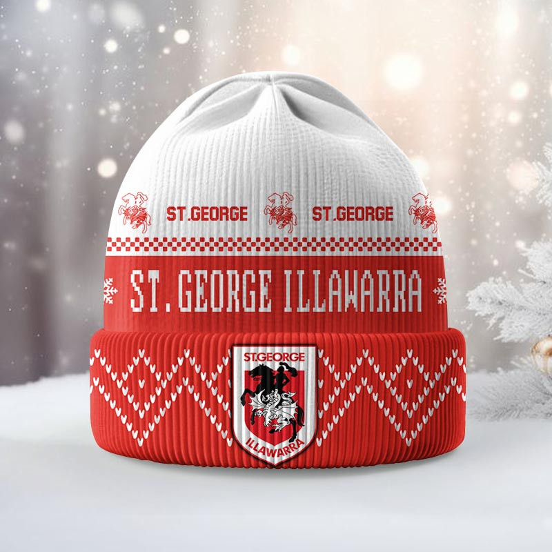 St George Illawarra Dragons Dmbc0699 Knitted Hat