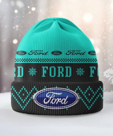 Stay Warm With Style: Ford Logo Winter Beanie – Perfect Gift For Car Enthusiasts!
