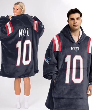 D.M 10 New England Football Unisex Blanket Hoodie