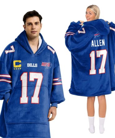 Mafia 17 Buffalo Football Unisex Blanket Hoodie