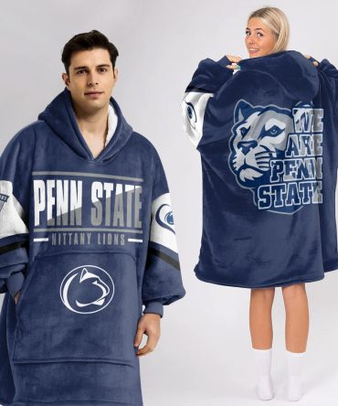 Adult Penn State Football Unisex Blanket Hoodie