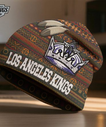 Los Angeles Kings , Premium Nhl Feathered Beanie Hat