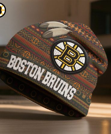 Boston Bruins , Premium Nhl Feathered Beanie Hat