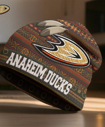Anaheim Ducks , Premium Nhl Feathered Beanie Hat