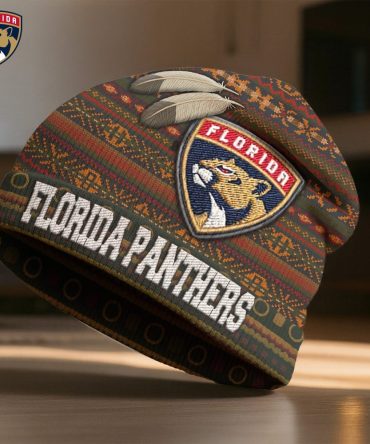 Florida Panthers , Premium Nhl Feathered Beanie Hat