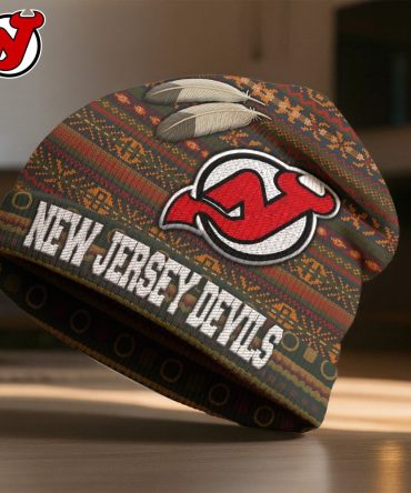 New Jersey Devils , Premium Nhl Feathered Beanie Hat