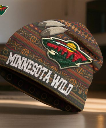 Minnesota Wild , Premium Nhl Feathered Beanie Hat