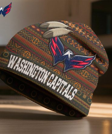 Washington Capitals , Premium Nhl Feathered Beanie Hat