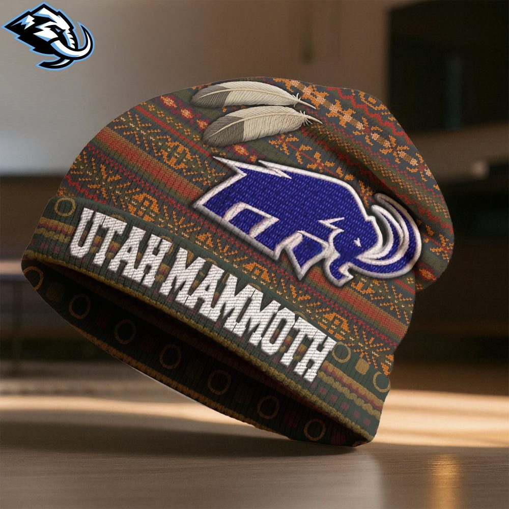 Utah Mammoth , Premium Nhl Feathered Beanie Hat