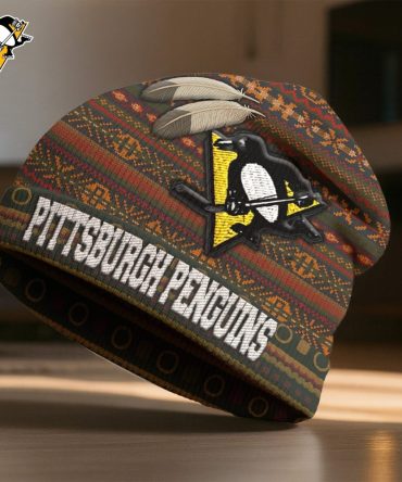 Pittsburgh Penguins , Premium Nhl Feathered Beanie Hat