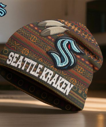 Seattle Kraken , Premium Nhl Feathered Beanie Hat