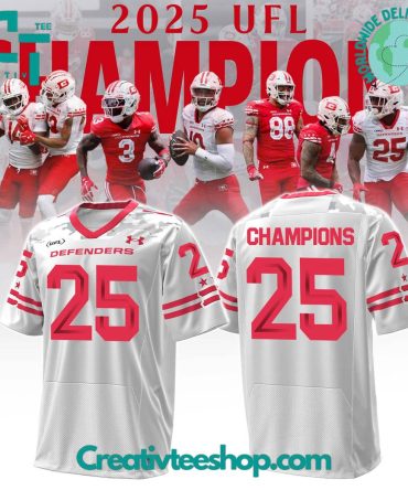 Dc Defenders 2025 United Football League Special White Jersey