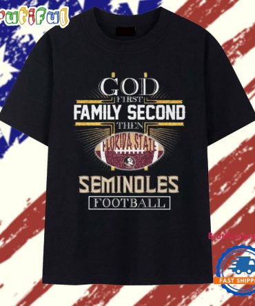 God First Second Florida State Seminoles Football T Shirt