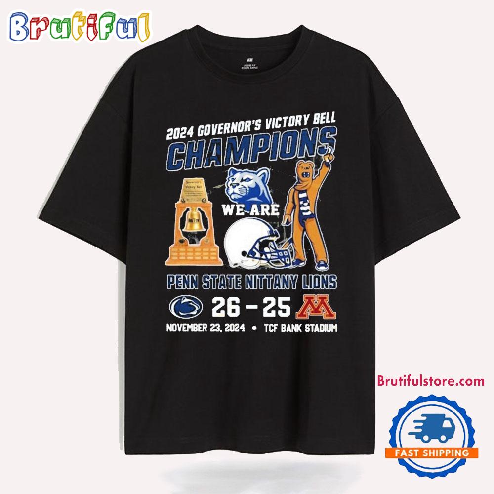 Governor Victory Bell Champions 2024 Penn State Nittany Lions T Shirt