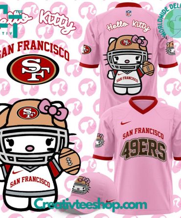 San Francisco 49Ers X Hello Kitty Pink Jersey