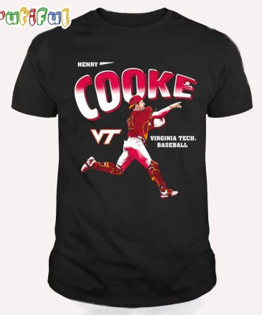 Henry Cooke Virginia Tech Hokies Illustrated T Shirt