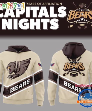 Hershey Bears X Celebrating 20 Years Of Affiliation Capitals Night 2025 Hoodie