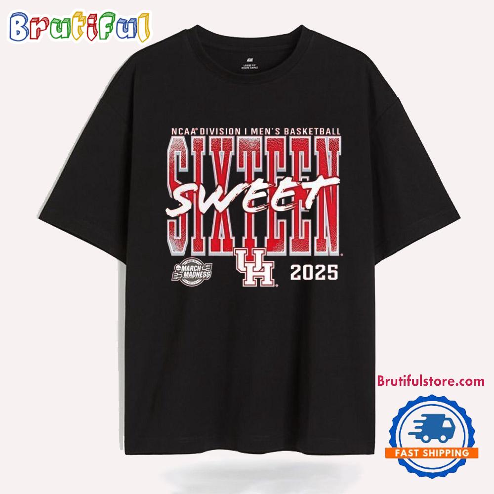 Houston Cougars 2025 Ncaa Tournament March Madness Sweet 16 T Shirt