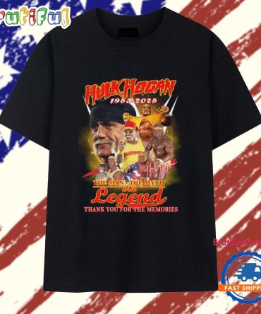 Hulk Hogan 1953-2025 The Man The Myth Legend T Shirt