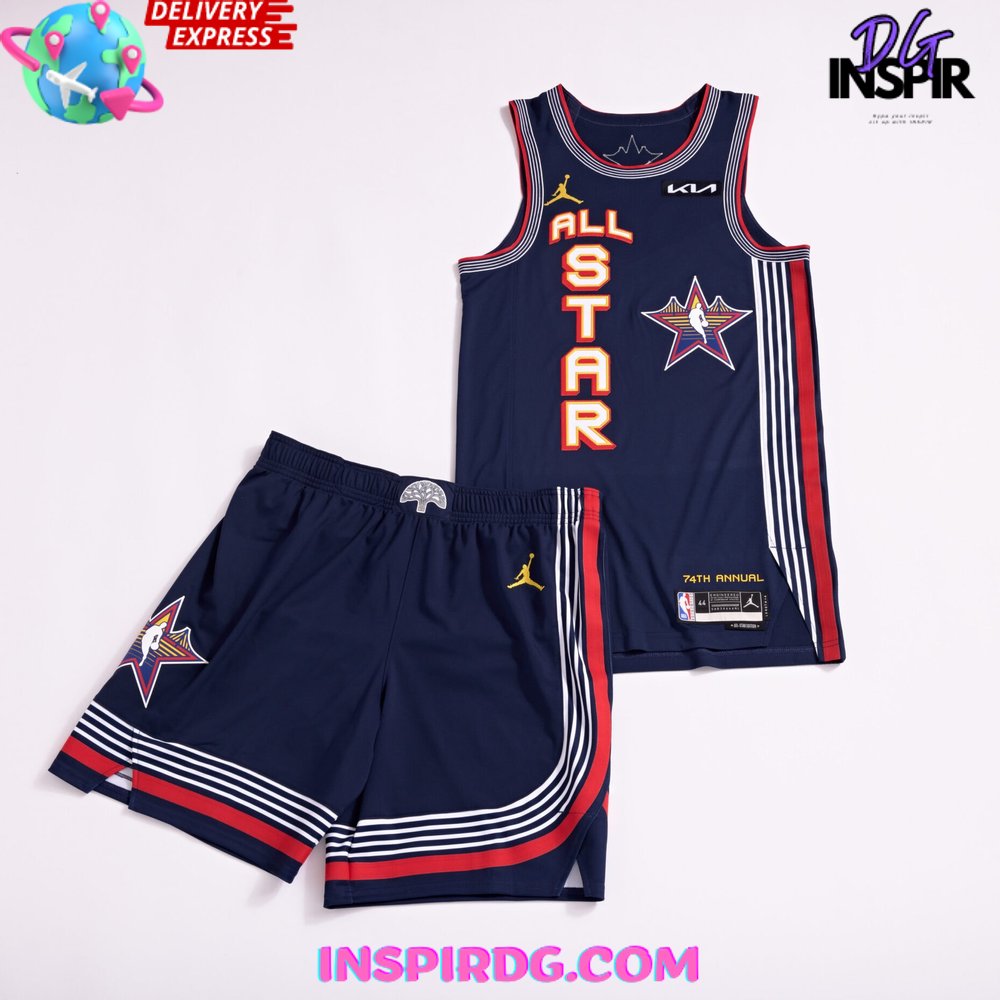 2025 Nba All-Star Game Uniforms Navy Blue Jersey - Image 2