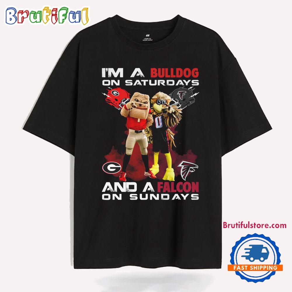I'M A Bulldog On Saturdays And A Falcon On Sundays T Shirt