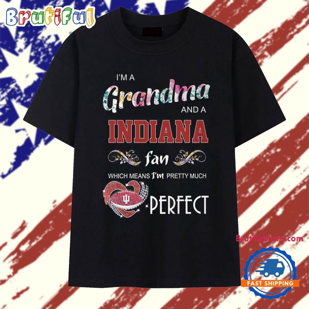 I'M Grandma And A Indiana Hoosiers Fans 2025 Vintage T Shirt