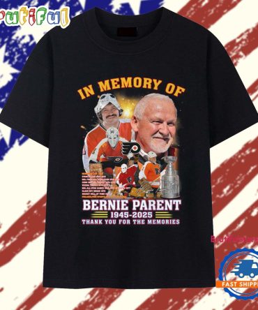 In Memory Of Bernie Parent 1946-2025 Signature T Shirt