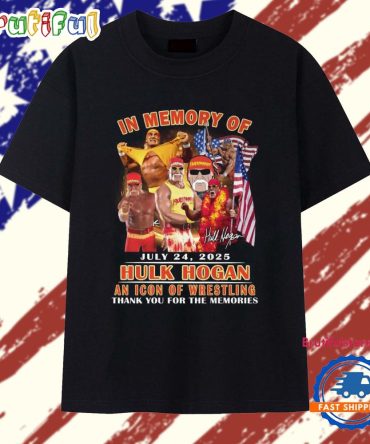 In Memory Of July 24 2025 Hulk Hogan An Icon Of Wrestling T Shirt