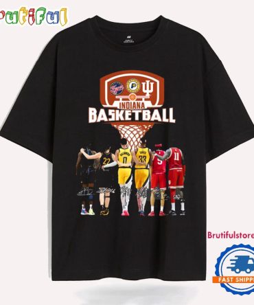 Indiana Basketball 2025 Team Player Signature New T Shirt