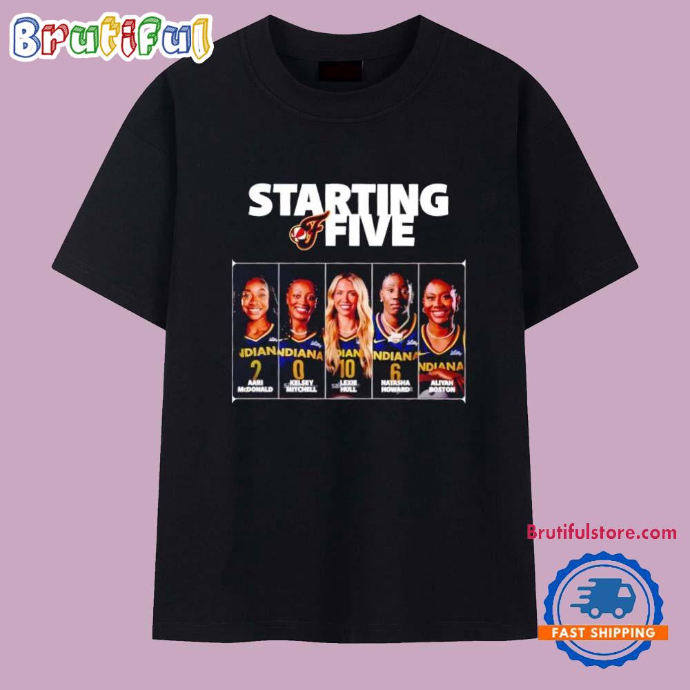 Indiana Fever Starting Five Players T Shirt