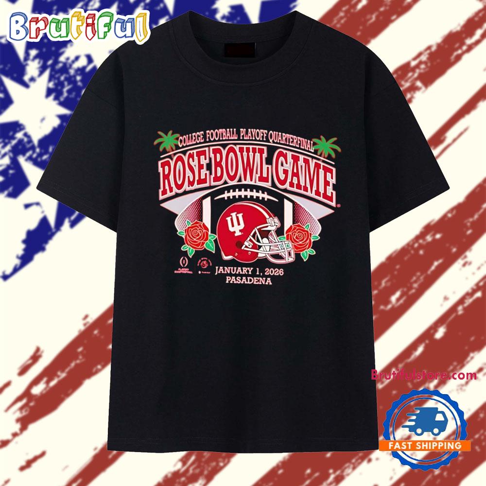Indiana Hoosiers 2025 Cfp Quarterfinal Rose Bowl Game T Shirt
