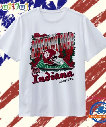 Indiana Hoosiers 2026 Cfp Quarterfinal At The Rose Bowl Game Helmet T Shirt